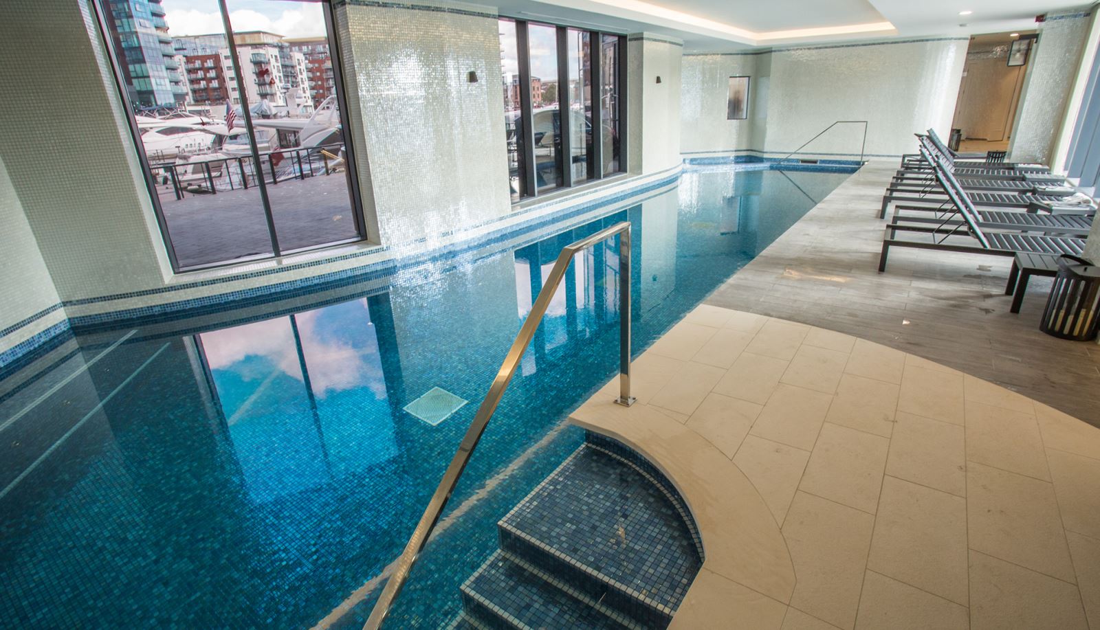 HarSPA's swimming pool at Southampton Harbour Hotel
